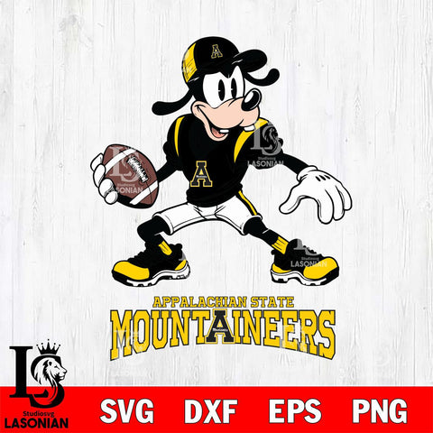 Appalachian State Mountaineers Goofy Disney, Svg Eps Dxf Png File, Digital Download
