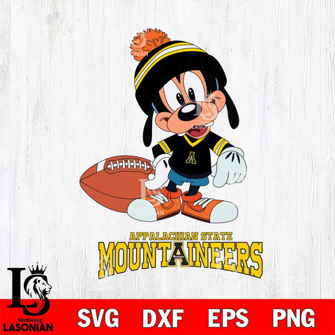 Appalachian State Mountaineers Goofy Football SVG DXF EPS PNG FILE,NCAA svg ,Football Digital Download,Instant Download, Silhouette