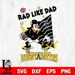 Appalachian State Mountaineers Goofy Rad Like Dad SVG DXF EPS PNG FILE, NCAA File Cut,Digital Download,Instant Download