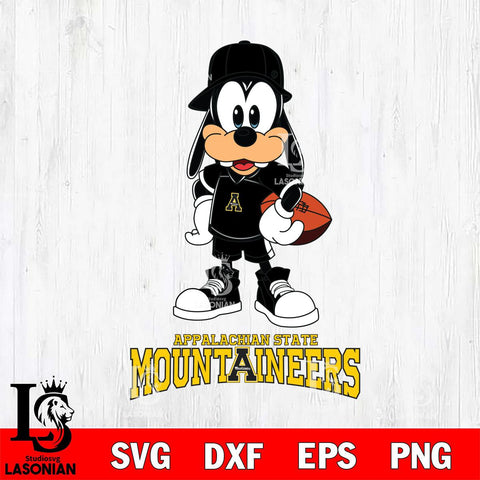 Appalachian State Mountaineers Goofy rugby SVG DXF EPS PNG FILE,NCAA svg ,Football Digital Download,Instant Download, Silhouette
