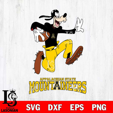 Appalachian State Mountaineers Goofy rugby Sport SVG DXF EPS PNG FILE,NCAA svg ,Football Digital Download,Instant Download, Silhouette