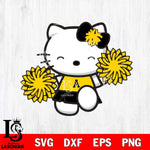 Appalachian State Mountaineers Hello Kitty Cheerleader Svg Eps Dxf Png File, Digital Download, Instant Download