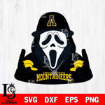 Appalachian State Mountaineers Horror Character Ghostface Sport Svg Eps Dxf Png File, NCAA svg, Digital Download, Instant Download