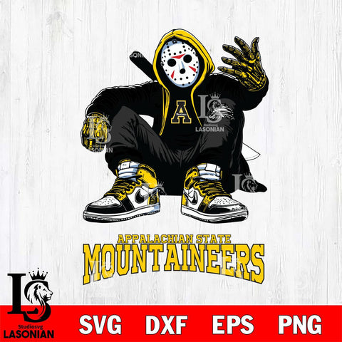 Appalachian State Mountaineers Jason Voorhees Halloween SVG Svg Eps Dxf Png File, Digital Download, Instant Download