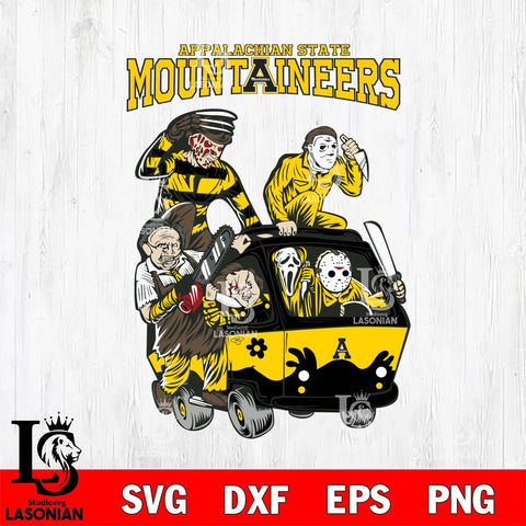 Appalachian State Mountaineers Jason Voorhees Horror 10 Svg Eps Dxf Png File, NCAA svg, Digital Download, Instant Download