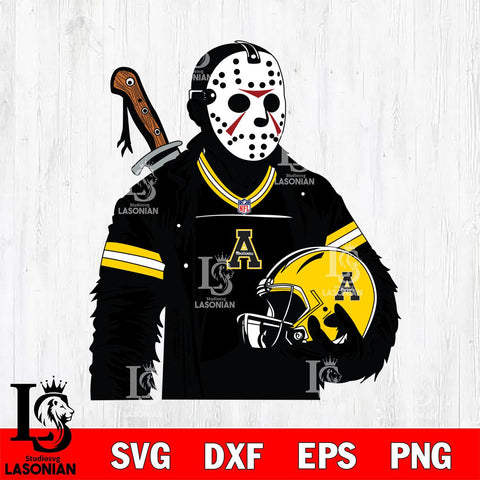 Appalachian State Mountaineers Jason Voorhees Horror 2 Svg Eps Dxf Png File, NCAA svg, Digital Download, Instant Download