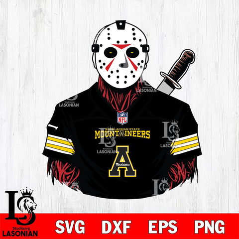 Appalachian State Mountaineers Jason Voorhees Horror 4 Svg Eps Dxf Png File, NCAA svg, Digital Download, Instant Download