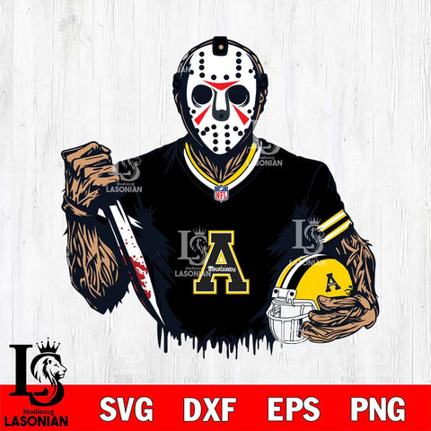 Appalachian State Mountaineers Jason Voorhees Horror 5 Svg Eps Dxf Png File, NCAA svg, Digital Download, Instant Download