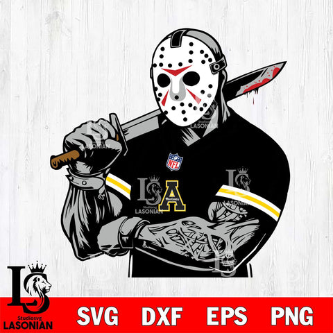Appalachian State Mountaineers Jason Voorhees Horror 6 Svg Eps Dxf Png File, NCAA svg, Digital Download, Instant Download