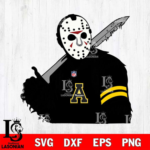 Appalachian State Mountaineers Jason Voorhees Horror 7 Svg Eps Dxf Png File, NCAA svg, Digital Download, Instant Download