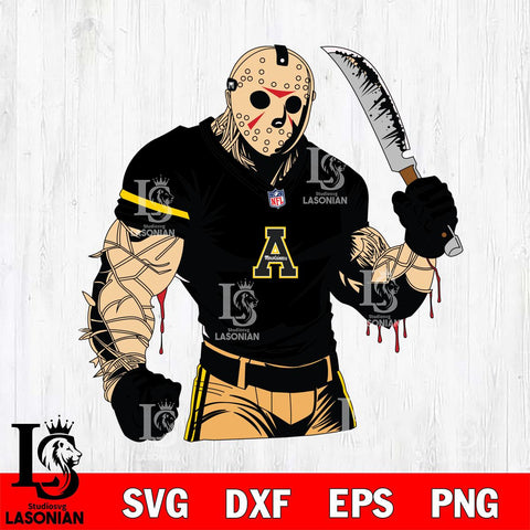 Appalachian State Mountaineers Jason Voorhees Horror 8 Svg Eps Dxf Png File, NCAA svg, Digital Download, Instant Download