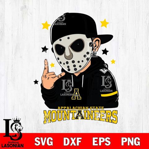 Appalachian State Mountaineers Jason Voorhees Horror 9 Svg Eps Dxf Png File, NCAA svg, Digital Download, Instant Download