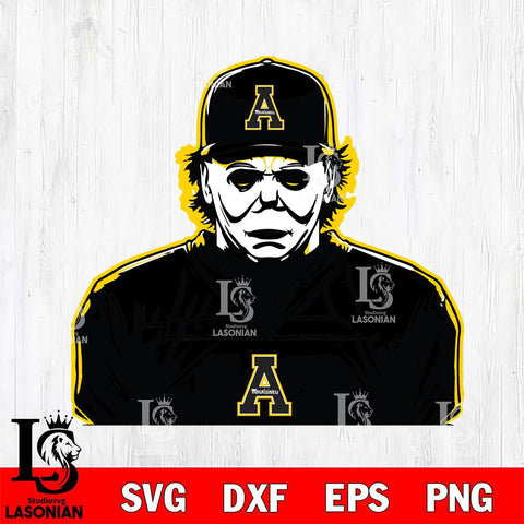 Appalachian State Mountaineers Michael Myers Horror Halloween Svg Eps Dxf Png File, NCAA svg, Digital Download, Instant Download