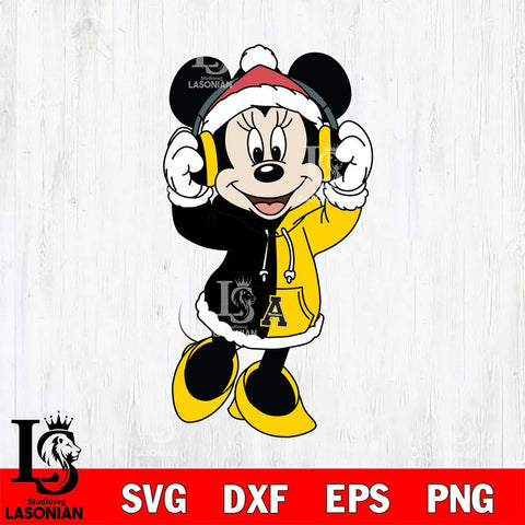 Appalachian State Mountaineers Minnie Mouse Disney Football Christmas File Cut, NCAA SVG DXF EPS PNG FILE, Digital Download , Criucut , Silhouette