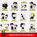 Appalachian State Mountaineers Peanuts Snoopy Player NCAA Bundle 12 SVG DXF EPS PNG FILE,Snoopy File Cut, bundle NCAA Digital Download,Instant Download, Silhouette