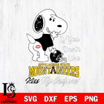 Appalachian State Mountaineers Snoopy If you dont like kiss SVG DXF EPS PNG FILE,Snoopy File Cut, NCAA Digital Download,Instant Download,Christmas Silhouette