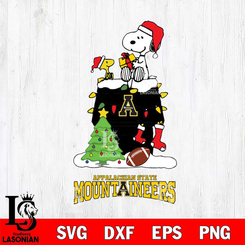 Appalachian State Mountaineers Snoopy Sport 11 Svg Eps Dxf Png File, Digital Download
