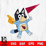 Arizona Cardinals Bandit Bluey Flag Svg Eps Dxf Png File,NFL Cut Svg Files,Digital File,Sublimation