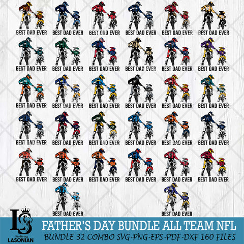 Best Dad Ever NFL Svg Eps Dxf Png File, Digital Download, Instant Download