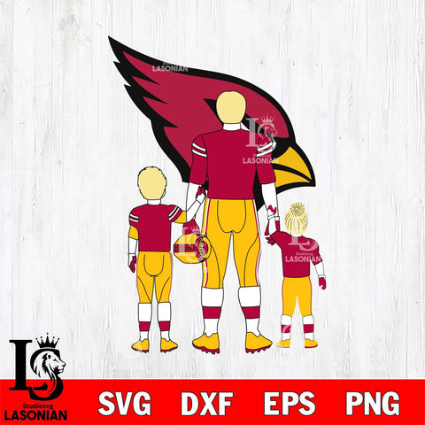 Arizona Cardinals Best Dad Ever , father day , DAD NFL 3 Svg Eps Dxf Png File, Digital Download, Instant Download