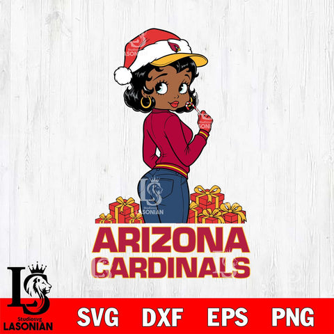 Arizona Cardinals Betty Boop Back File Cut, NFL SVG DXF EPS PNG PDF File, Digital Download , Criucut , Silhouette