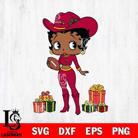 Arizona Cardinals Betty Boop Cowboy Football File Cut, NFL SVG DXF EPS PNG PDF File, Digital Download , Criucut , Silhouette
