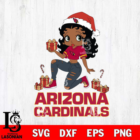 Arizona Cardinals Betty Boop Gift File Cut, NFL SVG DXF EPS PNG PDF File, Digital Download , Criucut , Silhouette