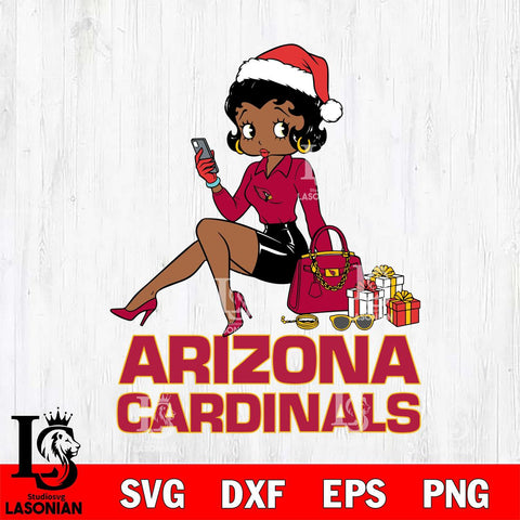 Arizona Cardinals Betty Boop Phone File Cut, NFL SVG DXF EPS PNG PDF File, Digital Download , Criucut , Silhouette