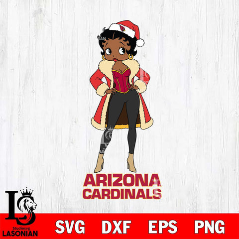 Arizona Cardinals Betty Boop Queen File Cut, NFL SVG DXF EPS PNG PDF File, Digital Download , Criucut , Silhouette