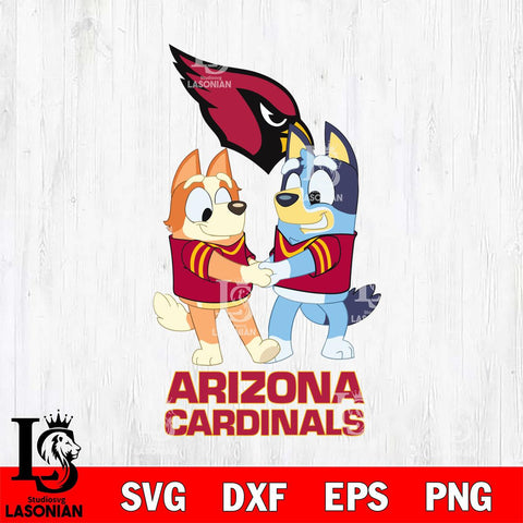 Arizona Cardinals Bluey Chilli Dance Svg Eps Dxf Png File, Digital Download, Instant Download