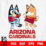 Arizona Cardinals Bluey Chilli Sport Svg Eps Dxf Png File, Digital Download, Instant Download