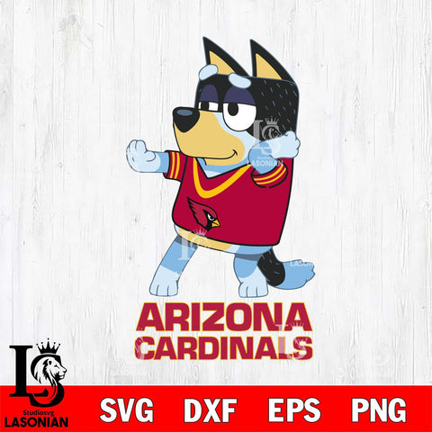 Arizona Cardinals Bluey Dad Dance Svg Eps Dxf Png File, Digital Download, Instant Download