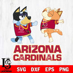 Arizona Cardinals Bluey Dance Svg Eps Dxf Png File, Digital Download, Instant Download