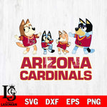 Arizona Cardinals Bluey Dance Squats Svg Eps Dxf Png File, Digital Download, Instant Download