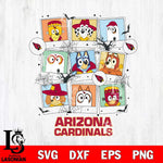 Arizona Cardinals Bluey Halloween Sport Svg Eps Dxf Png File, Digital Download, Instant Download