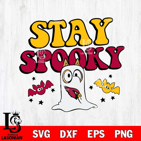 Arizona Cardinals Bluey Halloween Stay Spooky Svg Eps Dxf Png File, Digital Download, Instant Download