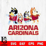 Arizona Cardinals Bluey Mode Dance Squats Svg Eps Dxf Png File, Digital Download, Instant Download