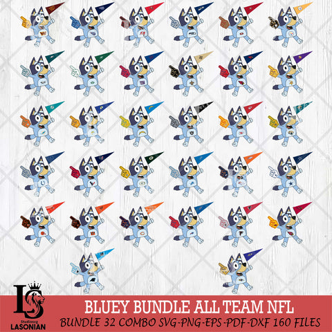 Bluey flag NFL NFL Svg Eps Dxf Png File, Digital Download, Instant Download