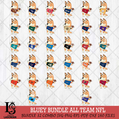 Chilli bluey NFL NFL Svg Eps Dxf Png File, Digital Download, Instant Download