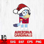 Arizona Cardinals Christmas Bluey Hat Svg Eps Dxf Png File,Cut Svg Files, Digital File, Sublimation