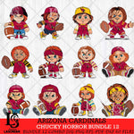 Arizona Cardinals Chucky Horror Bundle 12 SVG Svg Eps Dxf Png File, Bundle NFL svg, Digital Download, Instant Download