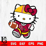 Arizona Cardinals Cute Hello Kitty Football 9 Svg Eps Dxf Png File, NFL svg, Digital Download, Instant Download