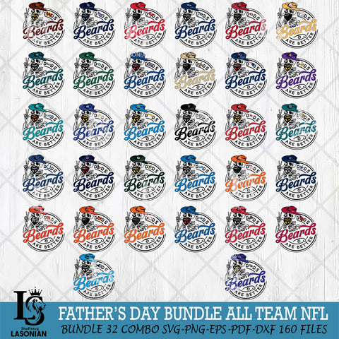 Dad With Beard Are Better NFL Svg Eps Dxf Png File, Digital Download, Instant Download