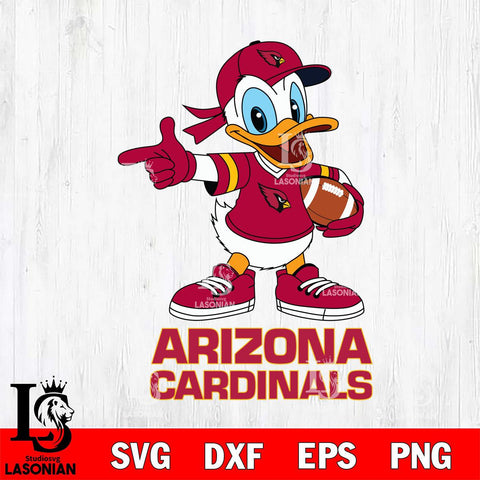 Arizona Cardinals Donald Duck Sport Cricut, NFL SVG DXF EPS PNG FILE, Digital Download,Instant Download, Silhouette
