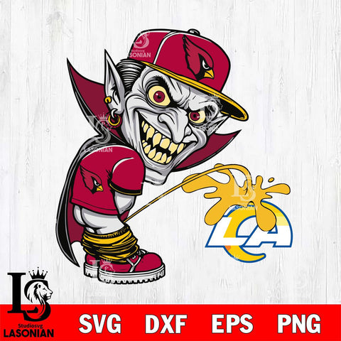 Arizona Cardinals Dracula Piss On Los Angeles Rams Svg Eps Dxf Png File, Digital Download, Instant Download