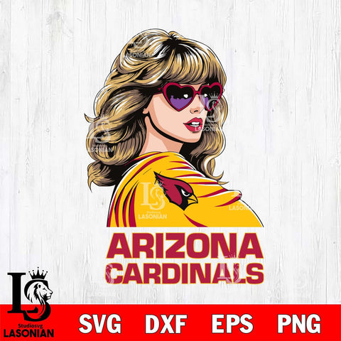 Arizona Cardinals Fan And Taylor Swift Fan Svg Eps Dxf Png File, Digital Download, Instant Download