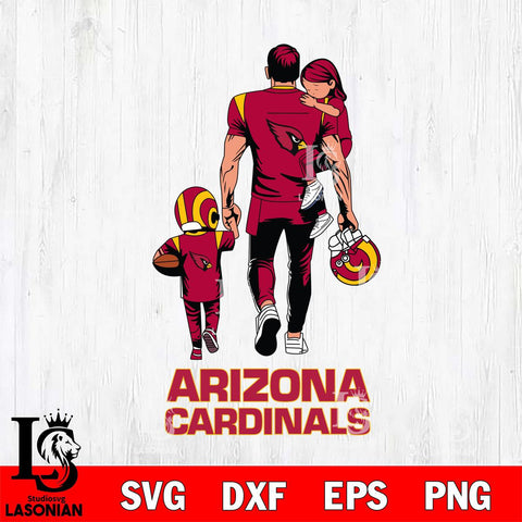Arizona Cardinals Father And Son Football SVG DXF EPS PNG FILE,NFL SVG, Father day Digital Download,Instant Download, Silhouette
