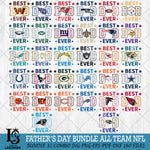 Father Day Best Dad Ever NFL Svg Eps Dxf Png File, Digital Download, Instant Download