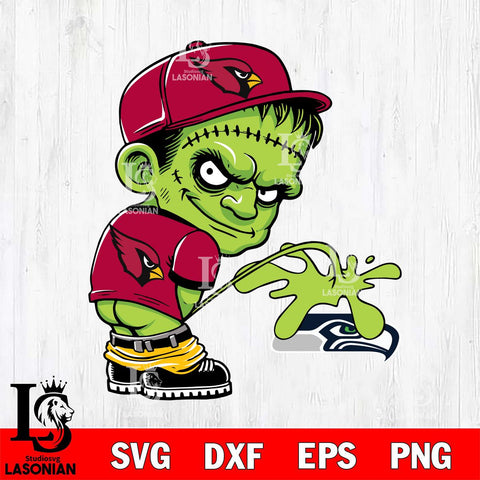 Arizona Cardinals Frankenstein Piss On Seattle Seahawks Svg Eps Dxf Png File, Digital Download, Instant Download