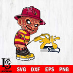 Arizona Cardinals Freddy Krueger Piss On Seattle Seahawks Svg Eps Dxf Png File, Digital Download, Instant Download